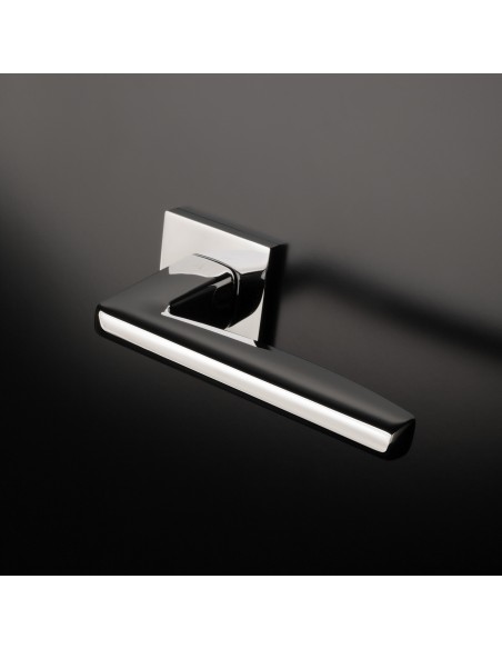 KLAMKA APRILE ERBA ROZETA Q SLIM 7MM CP - CHROM POLEROWANY