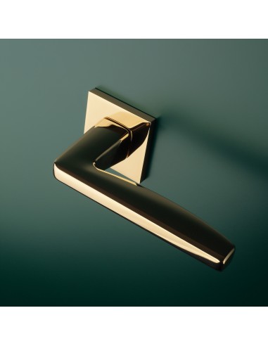 KLAMKA APRILE ERBA ROZETA Q SLIM 7MM GOLD PVD - ZŁOTY POLEROWANY PVD
