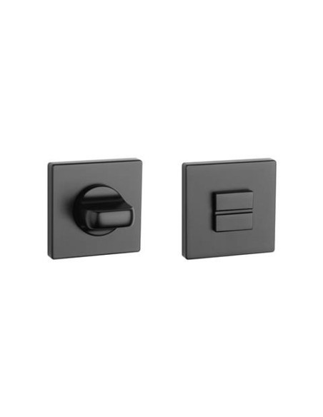 KLAMKA APRILE FRESIA ROZETA Q SLIM 7MM BK - CZARNY MATOWY