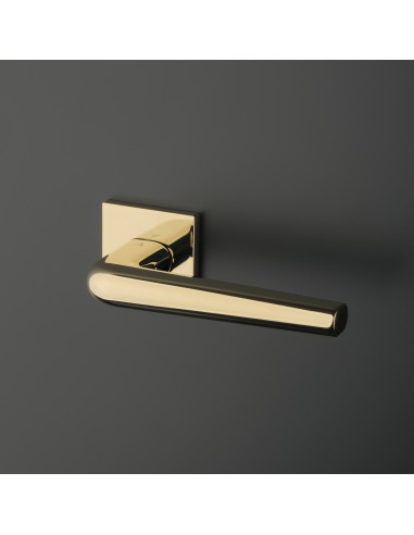 KLAMKA APRILE FUNKIA ROZETA Q SLIM 7MM GOLD PVD - ZŁOTY POLEROWANY PVD