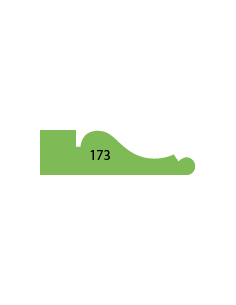 LISTWY DRZWIOWE PROFILOWANE PROFIL 173 16 × 54 MM