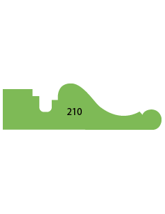LISTWY DRZWIOWE PROFILOWANE PROFIL 210 22 × 78 MM