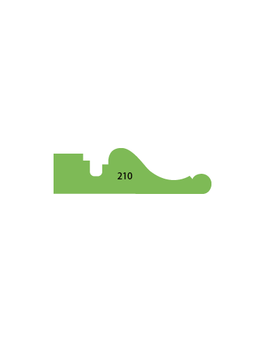 LISTWY DRZWIOWE PROFILOWANE PROFIL 210 22 × 78 MM