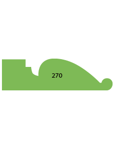 LISTWY DRZWIOWE PROFILOWANE PROFIL 270 22 × 78 MM