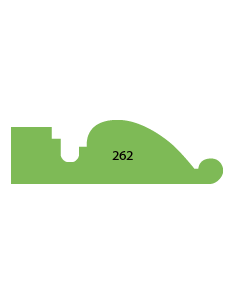 LISTWY DRZWIOWE PROFILOWANE PROFIL 262 22 × 74 MM
