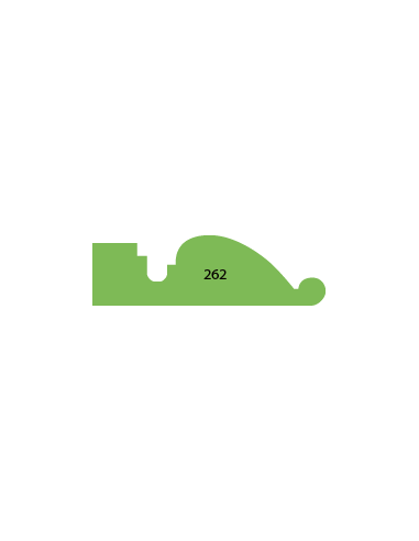 LISTWY DRZWIOWE PROFILOWANE PROFIL 262 22 × 74 MM