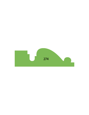 LISTWY DRZWIOWE PROFILOWANE PROFIL 274 28 × 88 MM