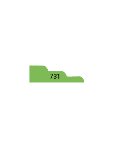 LISTWY DRZWIOWE PROFIL 731 12 × 38 MM