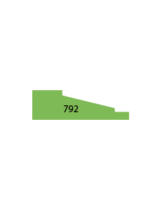 LISTWY DRZWIOWE PROFIL 792 15 × 48 MM