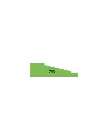 LISTWY DRZWIOWE PROFIL 793 17 × 58 MM