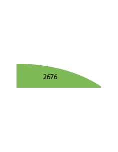 LISTWY DRZWIOWE PROFIL 2676 17 × 58 MM