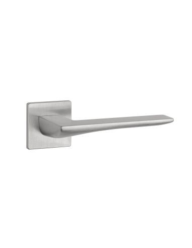 KLAMKA APRILE IRIS ROZETA Q SUPER SLIM 5MM DSC - CHROM SZCZOTKOWANY