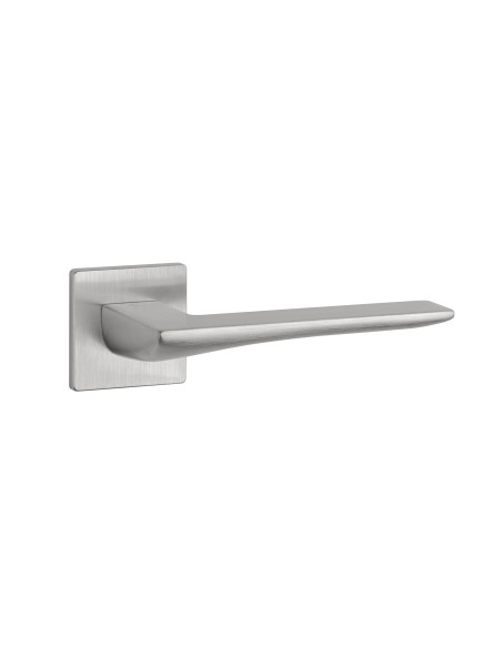 KLAMKA APRILE IRIS ROZETA Q SUPER SLIM 5MM DSC - CHROM SZCZOTKOWANY