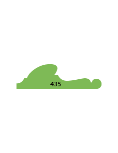 LISTWY ŚCIENNE PROFIL 435 16 × 58 MM