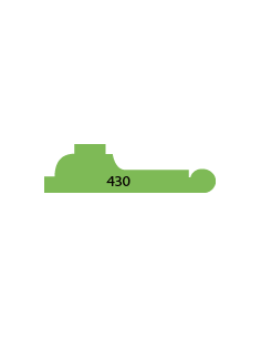 LISTWY ŚCIENNE PROFIL 430 16 × 54 MM