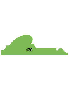LISTWY ŚCIENNE PROFIL 470 22 × 78 MM