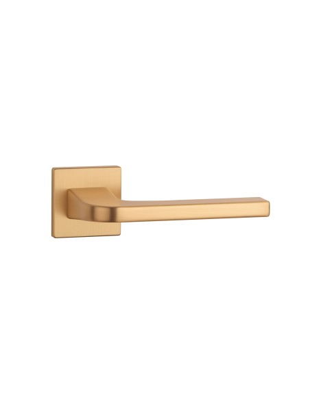 KLAMKA APRILE ISMENA ROZETA Q SLIM 7MM KG - ZŁOTY MATOWY