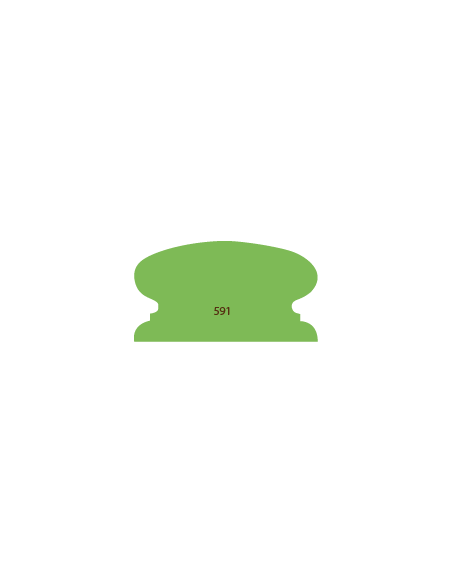 PORĘCZE I LISTWY PODPOROWE PROFIL 591 36 × 65 MM