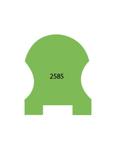 PORĘCZE I LISTWY PODPOROWE PROFIL 2585 54 × 48 MM