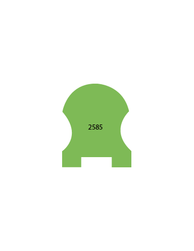 PORĘCZE I LISTWY PODPOROWE PROFIL 2585 54 × 48 MM