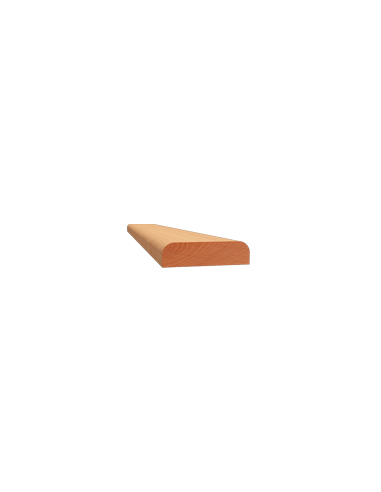 LISTWY PŁASKIE DWUSTRONNIE ZAOKRĄGLONE PROFIL 652 08 × 30 MM