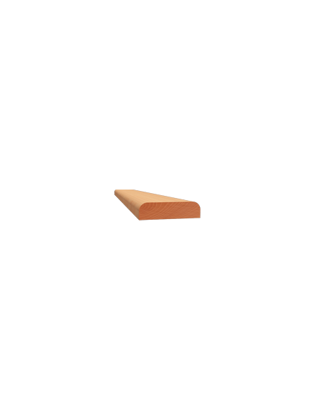 LISTWY PŁASKIE DWUSTRONNIE ZAOKRĄGLONE PROFIL 652 08 × 30 MM