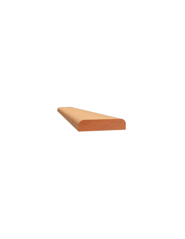 LISTWY PŁASKIE DWUSTRONNIE ZAOKRĄGLONE PROFIL 654 08 × 35 MM