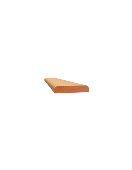LISTWY PŁASKIE DWUSTRONNIE ZAOKRĄGLONE PROFIL 656 08 × 40 MM