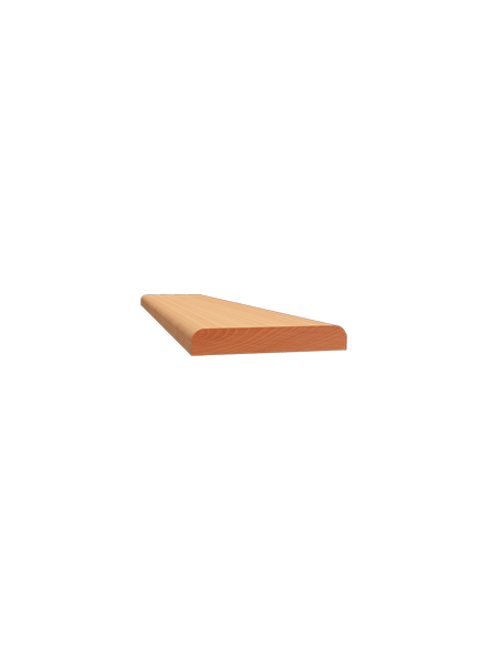 LISTWY PŁASKIE DWUSTRONNIE ZAOKRĄGLONE PROFIL 660 08 × 50 MM