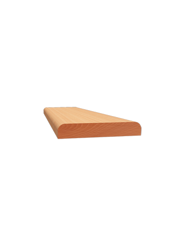 LISTWY PŁASKIE DWUSTRONNIE ZAOKRĄGLONE PROFIL 714 10 × 60 MM