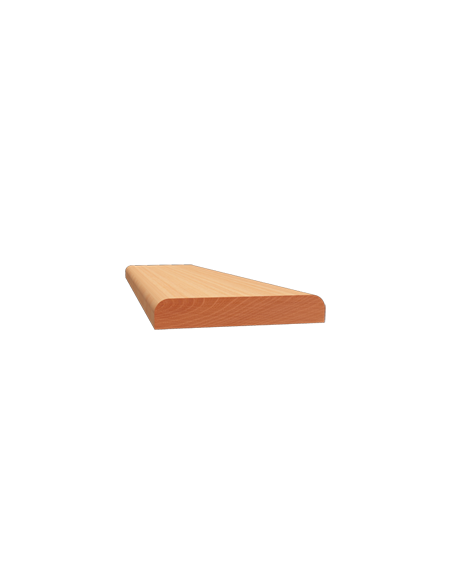 LISTWY PŁASKIE DWUSTRONNIE ZAOKRĄGLONE PROFIL 714 10 × 60 MM