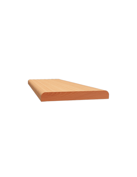 LISTWY PŁASKIE DWUSTRONNIE ZAOKRĄGLONE PROFIL 716 10 × 80 MM