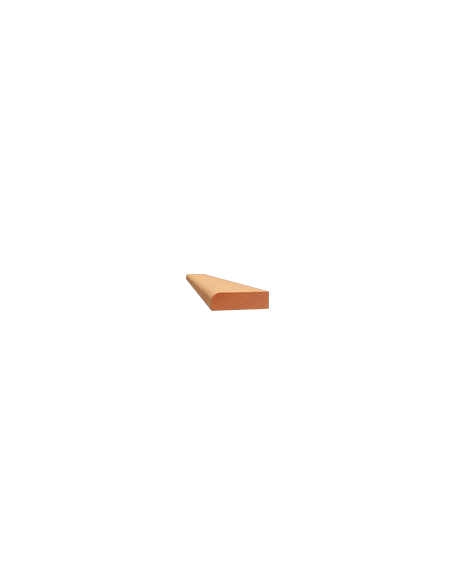 LISTWY PŁASKIE JEDNOSTRONNIE ZAOKRĄGLONE PROFIL 697 06 × 20 MM