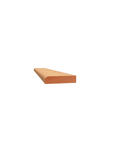 LISTWY PŁASKIE JEDNOSTRONNIE ZAOKRĄGLONE PROFIL 653 08 × 35 MM