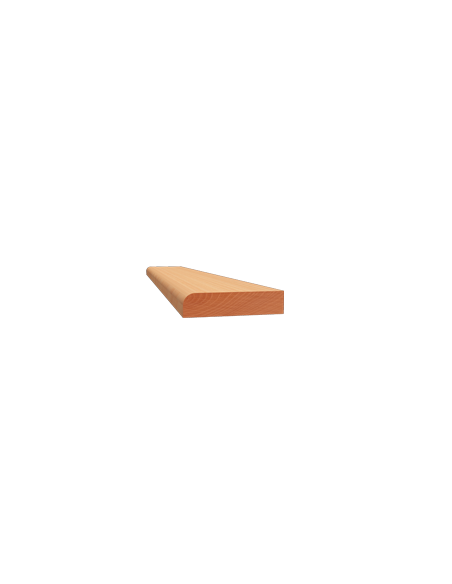 LISTWY PŁASKIE JEDNOSTRONNIE ZAOKRĄGLONE PROFIL 653 08 × 35 MM