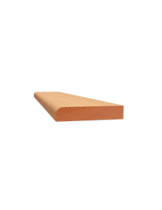 LISTWY PŁASKIE JEDNOSTRONNIE ZAOKRĄGLONE PROFIL 655 08 × 40 MM 2