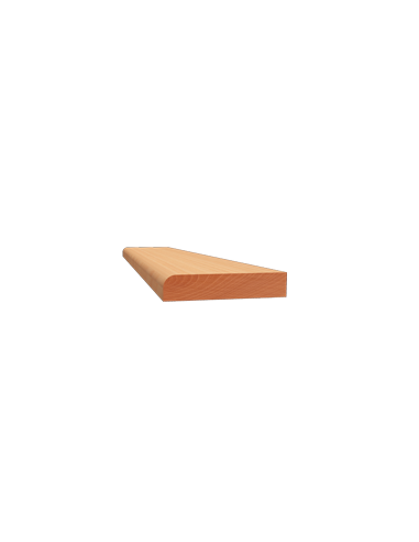 LISTWY PŁASKIE JEDNOSTRONNIE ZAOKRĄGLONE PROFIL 655 08 × 40 MM