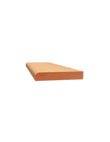 LISTWY PŁASKIE JEDNOSTRONNIE ZAOKRĄGLONE PROFIL 713 10 × 60 MM