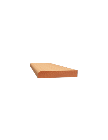 LISTWY PŁASKIE JEDNOSTRONNIE ZAOKRĄGLONE PROFIL 713 10 × 60 MM
