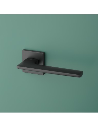KLAMKA APRILE LUNARIA ROZETA Q SLIM 7MM BK - CZARNY MATOWY