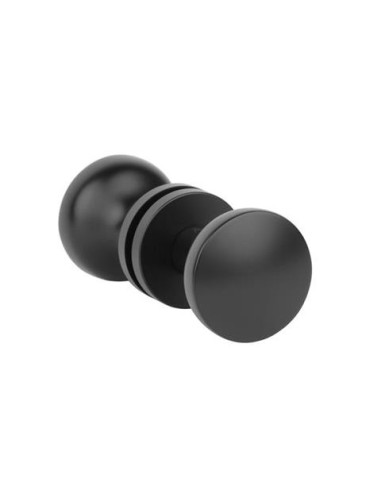 KLAMKA APRILE ALORA ROZETA R SLIM 7MM BK - CZARNY MATOWY