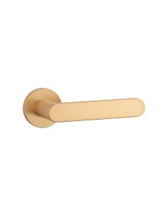 KLAMKA APRILE ALORA ROZETA R SLIM 7MM KG - ZŁOTY MATOWY