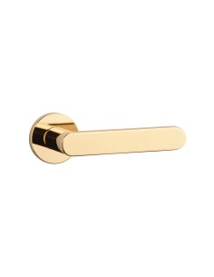 KLAMKA APRILE ALORA ROZETA R SLIM 7MM LG - ZŁOTY POLEROWANY