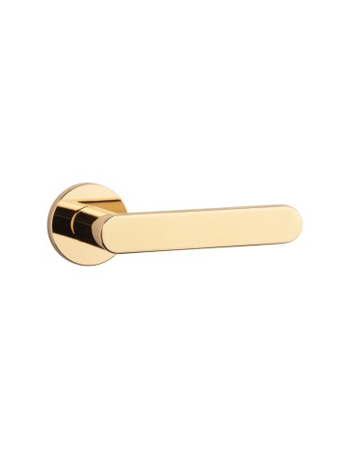 KLAMKA APRILE ALORA ROZETA R SLIM 7MM LG - ZŁOTY POLEROWANY