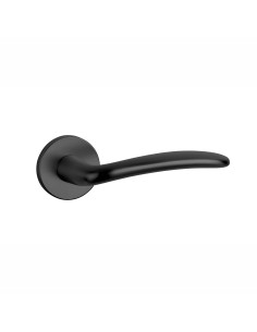 KLAMKA APRILE AMBROSIA ROZETA R SLIM 7MM BK - CZARNY MATOWY