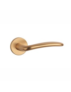 KLAMKA APRILE AMBROSIA ROZETA R SLIM 7MM KG - ZŁOTY MATOWY