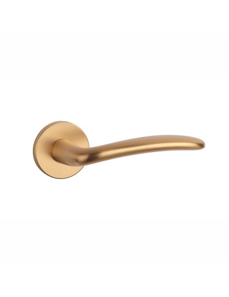 KLAMKA APRILE AMBROSIA ROZETA R SLIM 7MM KG - ZŁOTY MATOWY
