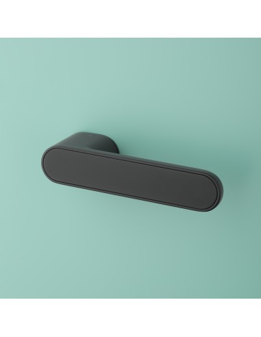 KLAMKA APRILE GUAVA ROZETA RTH LOCK BK - CZARNY MATOWY