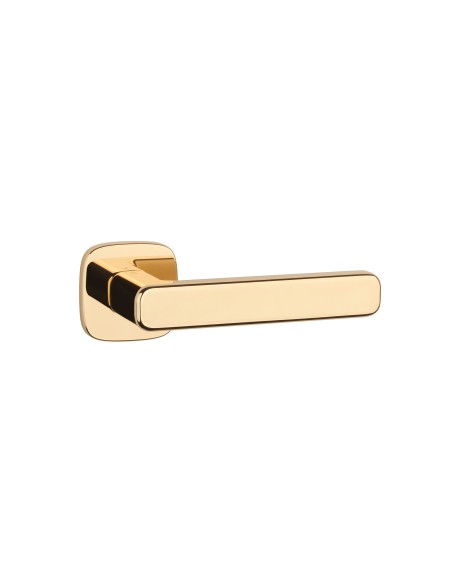 KLAMKA APRILE IXIA ROZETA QR SLIM 7MM LG - ZŁOTY POLEROWANY