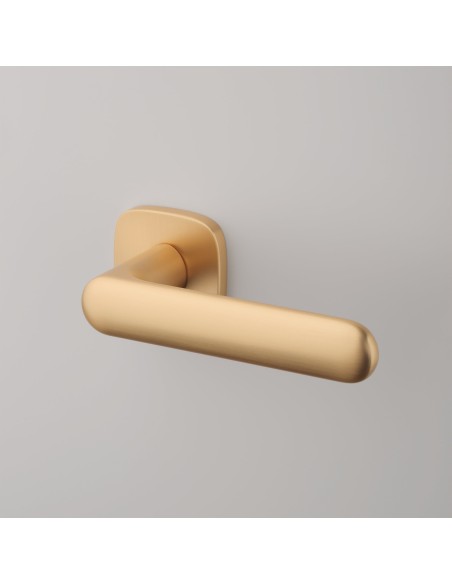 KLAMKA APRILE OLEA ROZETA QR SLIM 7MM KG - ZŁOTY MATOWY